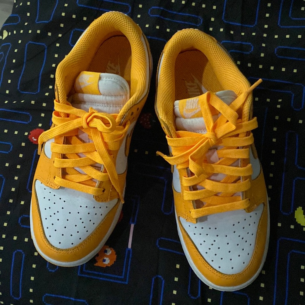 Neon orange dunks size women 6.5